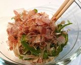 レンジ3分★えのきとピーマンのおかか和え作り方4写真