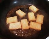 簡単副菜☆島どうふの麺つゆニンニクソテー作り方3写真