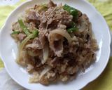 生姜焼きチャーハン♪作り方2写真