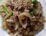 生姜焼きチャーハン♪作り方3写真