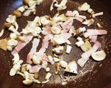 ☆簡単☆納豆きのこベーコンパスタ作り方2写真
