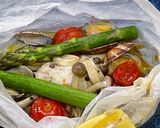 白身魚の紙包蒸し作り方9写真