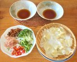 平打ち麺で⭐映えるフワフワ卵かけ冷やし作り方2写真