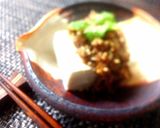 肉味噌のせ冷奴作り方1写真