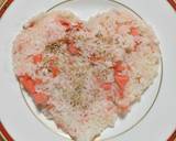 ハート型！鮭とでんぶの混ぜご飯作り方6写真