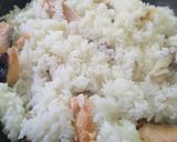 鮭とキノコの炊込ご飯イクラのせ作り方7写真