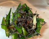 オクラと茗荷の和え物作り方3写真