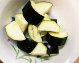 レンジ食べきりズッキーニ茄子中華風煮浸し作り方3写真