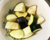 レンジ食べきりズッキーニ茄子中華風煮浸し作り方5写真