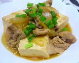 簡単☆豚こまの肉豆腐作り方7写真