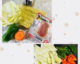 生ハムトッピング!塩こうじ焼きそば♪作り方1写真