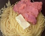 お鍋ひとつで、タラコスパゲッティ作り方3写真