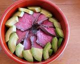 お家カフェ風盛り付け案★ローストビーフ丼作り方4写真
