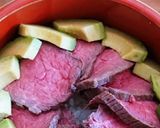 お家カフェ風盛り付け案★ローストビーフ丼作り方5写真