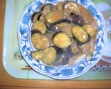 豚肉と茄子のピリ辛味噌炒め。作り方3写真