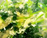 ほうれん草のかきたま味噌汁^^作り方6写真
