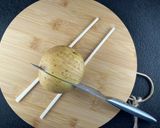 舞茸のハッセルバッグポテト風作り方4写真