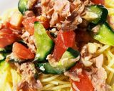 超簡単！ガツンとさっぱり冷製サマーパスタ作り方6写真