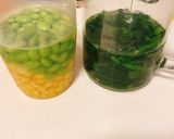 サバ缶枝豆ほうれん草deパワーサラダ作り方1写真