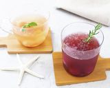 飲む果実酢でシュワっとアイスの実ドリンク作り方2写真