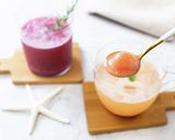 飲む果実酢でシュワっとアイスの実ドリンク作り方3写真