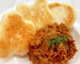 米粉キーマカレーと米粉ナン プレート作り方12写真