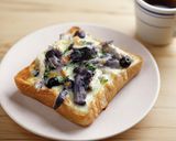 ブルーベリーサラダチキンのチーズトースト作り方7写真