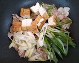 今日の夕飯！野菜料理豚肉厚揚げ回鍋肉中華作り方9写真