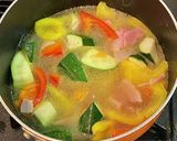 簡単・夏野菜のカレーうどん作り方4写真
