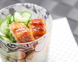 お洒落なぐい吞みで「うざく」料理作り方6写真