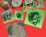 レディーに捧げる夏野菜サラダ冷麺作り方2写真