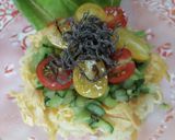 レディーに捧げる夏野菜サラダ冷麺作り方30写真