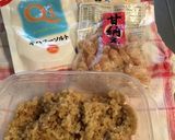 甘納豆入り塩きな粉おはぎ作り方1写真