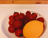 ミニトマトのバルサミコ酢簡単サラダ作り方1写真