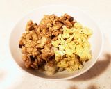 みんな大好き#とりそぼろ丼（2色そぼろ）作り方6写真