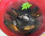つめたい麺 冷製貽貝(イガイ)そば作り方1写真