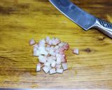 スイカのガスパチョ　生ハムジャーキーのせ作り方3写真