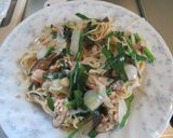 そうめんチャンプル　温泉卵添え作り方7写真
