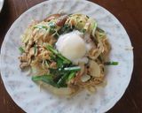 そうめんチャンプル　温泉卵添え作り方8写真