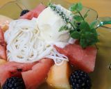 冷たい麺、アイスクリーム素麺作り方1写真