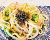 さっとできるペペロンチーノ風うどん作り方9写真