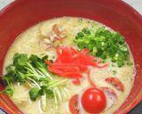 ダイエットに最適　しらたきのとんこつ麺風作り方4写真