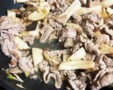 きのこたっぷり☆豚肉のガリバタポン酢炒め作り方4写真