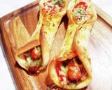 ジェノベーゼパスタ海鮮風♫作り方6写真
