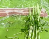 レンジで簡単!豆苗豚バラ巻き作り方2写真