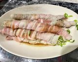 レンジで簡単!豆苗豚バラ巻き作り方5写真