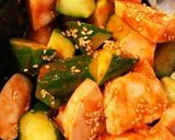きゅうりとサラダチキンのキムチ合え作り方4写真