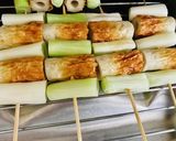 ちくわとネギの岩塩焼き作り方5写真