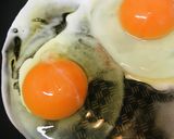 惣菜ハンバーグでロコモコ風しろごはん丼作り方1写真