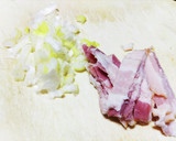 ねぎとベーコンの中華風卵焼き作り方1写真
